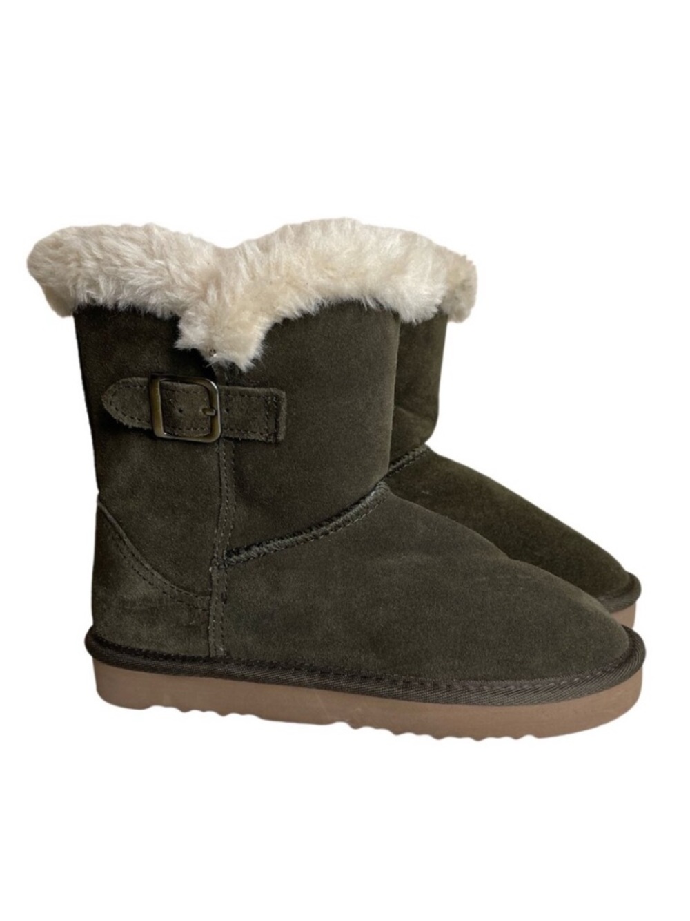 Macy's Style & Co Suede Leather Faux Fur Lined Boots Size 5